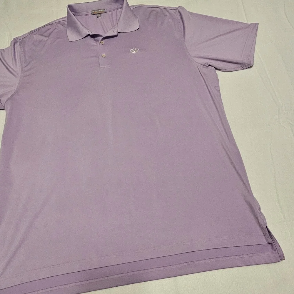Peter Millar Shirt Mens 2XL Summer Comfort Performance Golf Polo Gaillardia Club